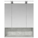 vidaXL Fürdőszobai tükörszekrény Beton Szürke 60 x 14.5 x 70 cm