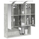 vidaXL Fürdőszobai tükörszekrény Beton Szürke 60 x 14.5 x 70 cm