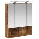 vidaXL Fürdőszobai tükörszekrény Öreg fa 60 x 14.5 x 70 cm Faanyag
