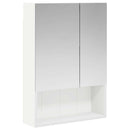 vidaXL Fürdőszobai tükörszekrény Fehér 50 x 14,5 x 70 cm Faanyag
