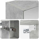 vidaXL Fürdőszobai tükörszekrény Beton Szürke 50 x 14,5 x 70 cm