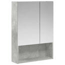 vidaXL Fürdőszobai tükörszekrény Beton Szürke 50 x 14,5 x 70 cm