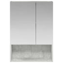 vidaXL Fürdőszobai tükörszekrény Beton Szürke 50 x 14,5 x 70 cm