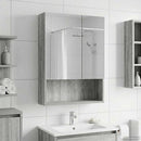 vidaXL Fürdőszobai tükörszekrény Szürke Sonoma 50 x 14,5 x 70 cm