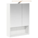 vidaXL Fürdőszobai tükörszekrény Fehér 50 x 14,5 x 70 cm Faanyag