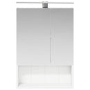 vidaXL Fürdőszobai tükörszekrény Fehér 50 x 14,5 x 70 cm Faanyag