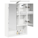 vidaXL Fürdőszobai tükörszekrény Fehér 50 x 14,5 x 70 cm Faanyag