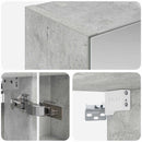 vidaXL Fürdőszobai tükörszekrény Beton Szürke 50 x 14,5 x 70 cm