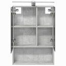 vidaXL Fürdőszobai tükörszekrény Beton Szürke 50 x 14,5 x 70 cm
