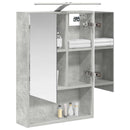 vidaXL Fürdőszobai tükörszekrény Beton Szürke 50 x 14,5 x 70 cm