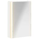 vidaXL Fürdőszobai tükörszekrény Fehér 33 x 11,5 x 50 cm Faanyag