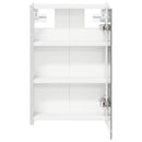 vidaXL Fürdőszobai tükörszekrény Fehér 33 x 11,5 x 50 cm Faanyag
