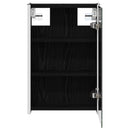 vidaXL Fürdőszobai tükörszekrény Fekete tölgy 33 x 11,5 x 50 cm