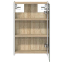 vidaXL Fürdőszobai tükörszekrény Sonoma tölgy 33 x 11,5 x 50 cm