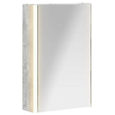 vidaXL Fürdőszobai tükörszekrény Beton Szürke 33 x 11,5 x 50 cm