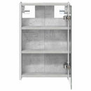 vidaXL Fürdőszobai tükörszekrény Beton Szürke 33 x 11,5 x 50 cm