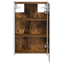 vidaXL Fürdőszobai tükörszekrény Füstölt tölgy 33 x 11,5 x 50 cm