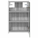 vidaXL Fürdőszobai tükörszekrény Szürke Sonoma 33 x 11,5 x 50 cm