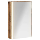 vidaXL Fürdőszobai tükörszekrény Öreg fa 33 x 11,5 x 50 cm Faanyag