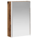 vidaXL Fürdőszobai tükörszekrény Öreg fa 33 x 11,5 x 50 cm Faanyag