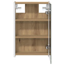 vidaXL Fürdőszobai tükörszekrény Művészi tölgy 33 x 11,5 x 50 cm