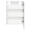 vidaXL Fürdőszobai tükörszekrény Fehér 43 x 11,5 x 60,5 cm Faanyag