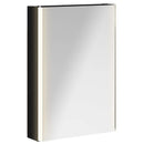 vidaXL Fürdőszobai tükörszekrény Fekete tölgy 43 x 11,5 x 60,5 cm