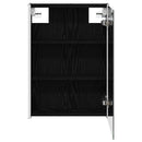 vidaXL Fürdőszobai tükörszekrény Fekete tölgy 43 x 11,5 x 60,5 cm