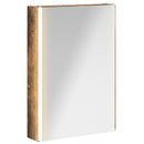 vidaXL Fürdőszobai tükörszekrény Füstölt tölgy 43 x 11,5 x 60,5 cm