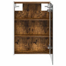 vidaXL Fürdőszobai tükörszekrény Füstölt tölgy 43 x 11,5 x 60,5 cm