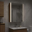 vidaXL Fürdőszobai tükörszekrény Művészi tölgy 43 x 11,5 x 60,5 cm