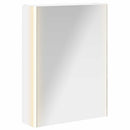 vidaXL Fürdőszobai tükörszekrény Fehér 53,5 x 15,5 x 70 cm Faanyag