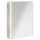 vidaXL Fürdőszobai tükörszekrény Beton Szürke 53,5 x 15,5 x 70 cm