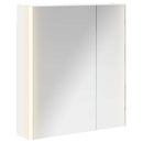 vidaXL Fürdőszobai tükörszekrény Fehér 63,5 x 15,5 x 70 cm Faanyag