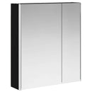 vidaXL Fürdőszobai tükörszekrény Fekete tölgy 63,5 x 15,5 x 70 cm