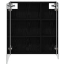 vidaXL Fürdőszobai tükörszekrény Fekete tölgy 63,5 x 15,5 x 70 cm