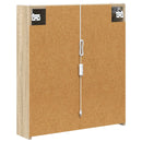 vidaXL Fürdőszobai tükörszekrény Sonoma tölgy 63,5 x 15,5 x 70 cm