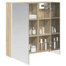 vidaXL Fürdőszobai tükörszekrény Sonoma tölgy 63,5 x 15,5 x 70 cm
