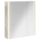 vidaXL Fürdőszobai tükörszekrény Beton Szürke 63,5 x 15,5 x 70 cm