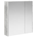 vidaXL Fürdőszobai tükörszekrény Beton Szürke 63,5 x 15,5 x 70 cm