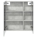 vidaXL Fürdőszobai tükörszekrény Beton Szürke 63,5 x 15,5 x 70 cm