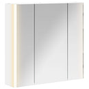 vidaXL Fürdőszobai tükörszekrény Fehér 63,5 x 15,5 x 60,5 cm Faanyag