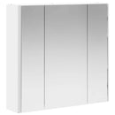 vidaXL Fürdőszobai tükörszekrény Fehér 63,5 x 15,5 x 60,5 cm Faanyag