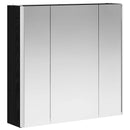 vidaXL Fürdőszobai tükörszekrény Fekete tölgy 63,5 x 15,5 x 60,5 cm