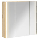 vidaXL Fürdőszobai tükörszekrény Sonoma tölgy 63,5 x 15,5 x 60,5 cm