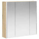 vidaXL Fürdőszobai tükörszekrény Sonoma tölgy 63,5 x 15,5 x 60,5 cm