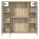 vidaXL Fürdőszobai tükörszekrény Sonoma tölgy 63,5 x 15,5 x 60,5 cm