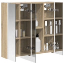 vidaXL Fürdőszobai tükörszekrény Sonoma tölgy 63,5 x 15,5 x 60,5 cm