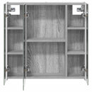 vidaXL Fürdőszobai tükörszekrény Szürke Sonoma 63,5 x 15,5 x 60,5 cm