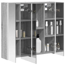 vidaXL Fürdőszobai tükörszekrény Szürke Sonoma 63,5 x 15,5 x 60,5 cm